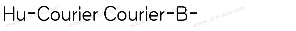 Hu-Courier Courier-B字体转换